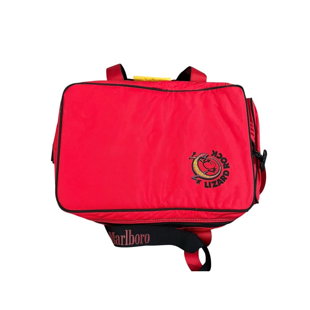 Vintage 90s Marlboro 1992 Adventure Team Lizard Rock Insulated Cooler Bag VTG